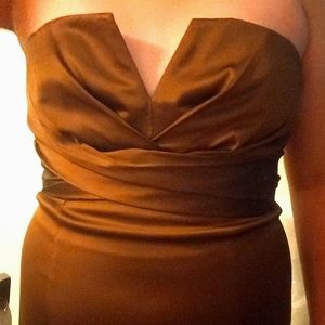 A brown dress